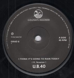 UB40 - I Think It's Going To Rain Today - 7 Inch