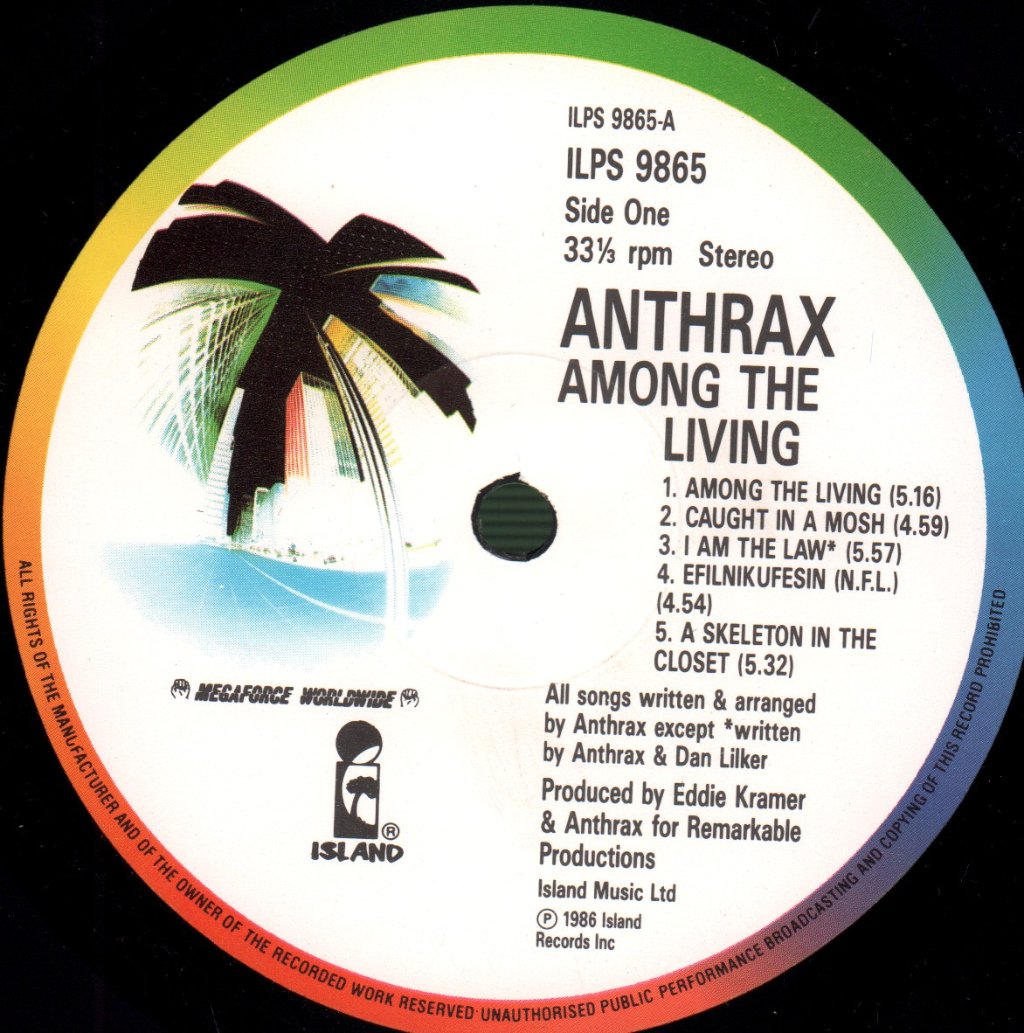 Anthrax - Among The Living - Lp