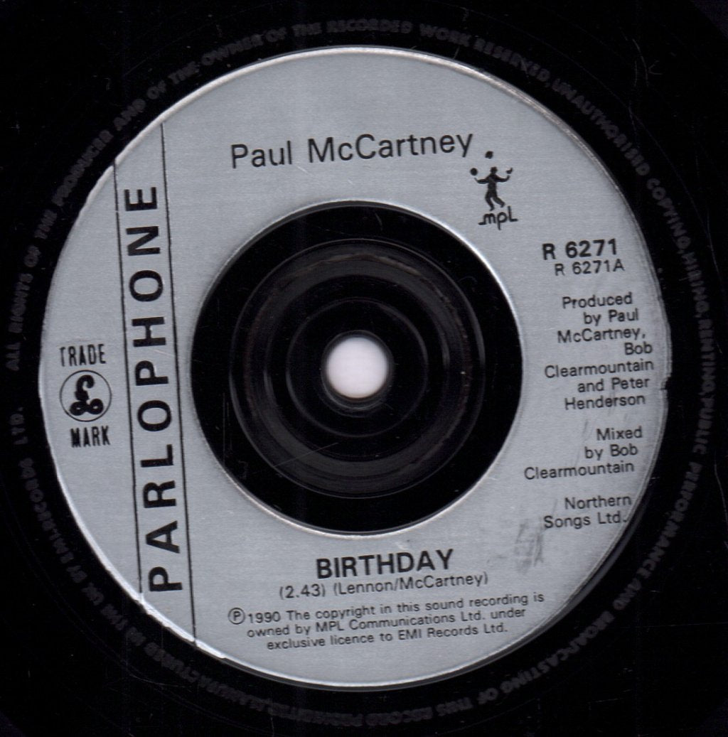 Paul McCartney - Birthday - 7 Inch
