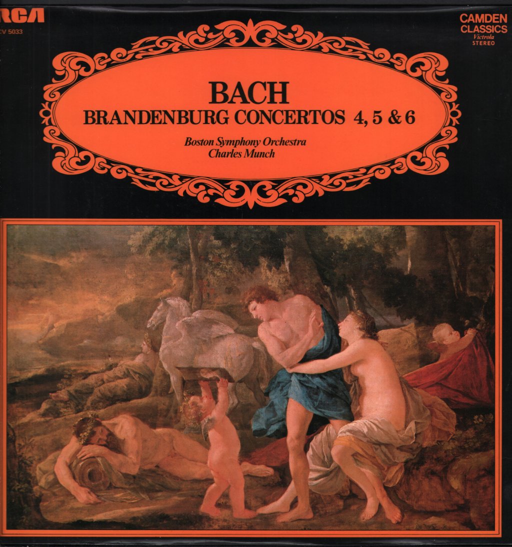 Charles Munch / Boston Symphony Orchestra - Bach Brandenburg Concertos 4, 5 And 6 - Lp