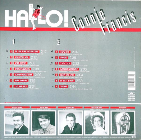 Connie Francis - Hallo! Connie Francis - Lp