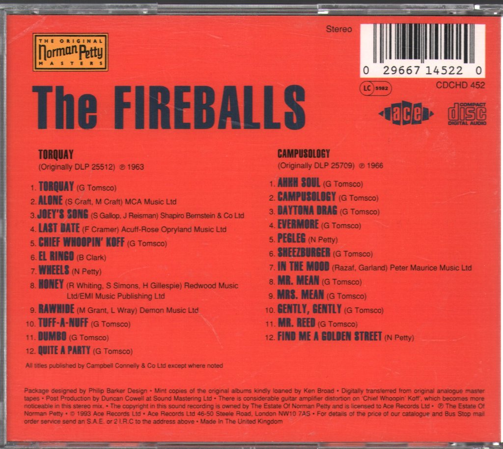 Fireballs - Torquay / Campusology - Cd