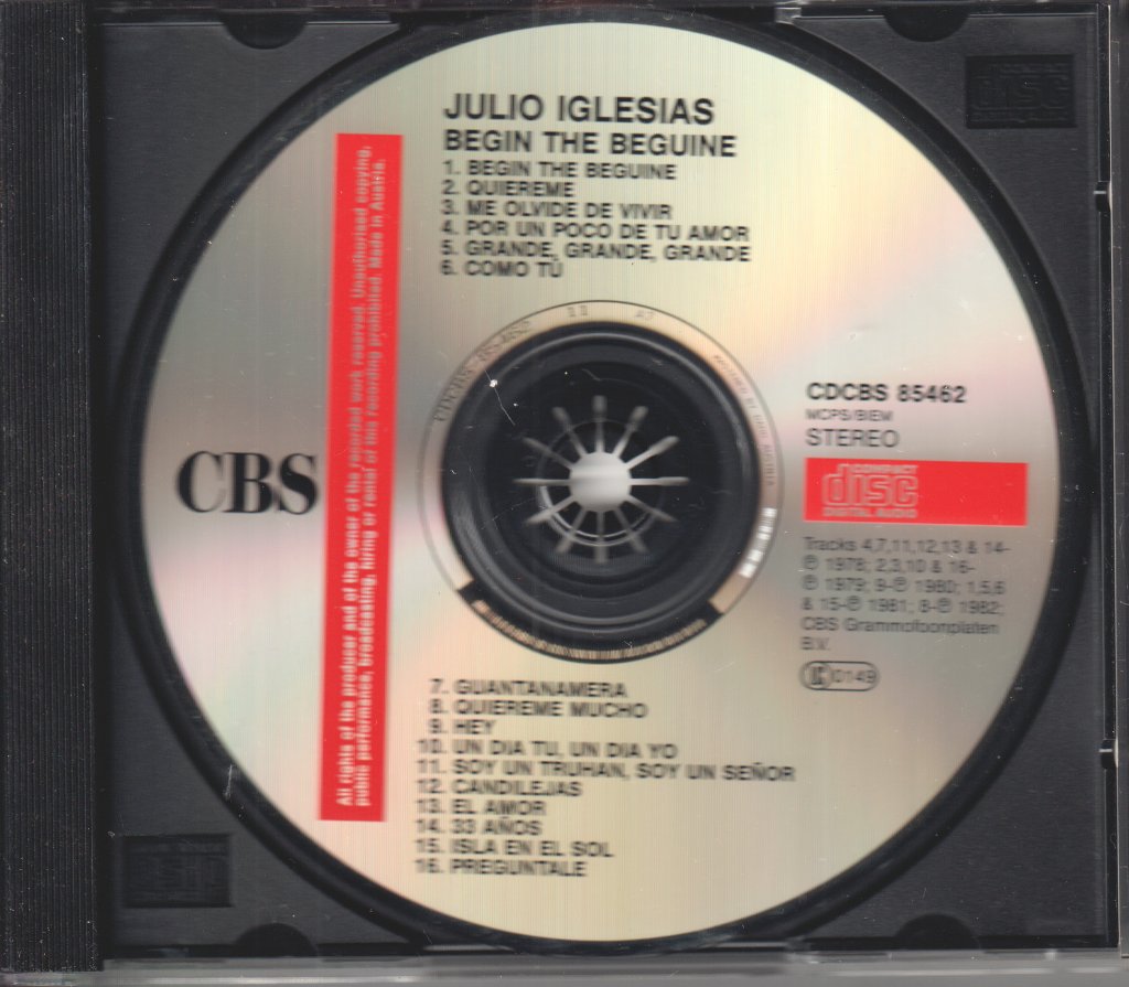 Julio Iglesias - Begin The Beguine - Cd