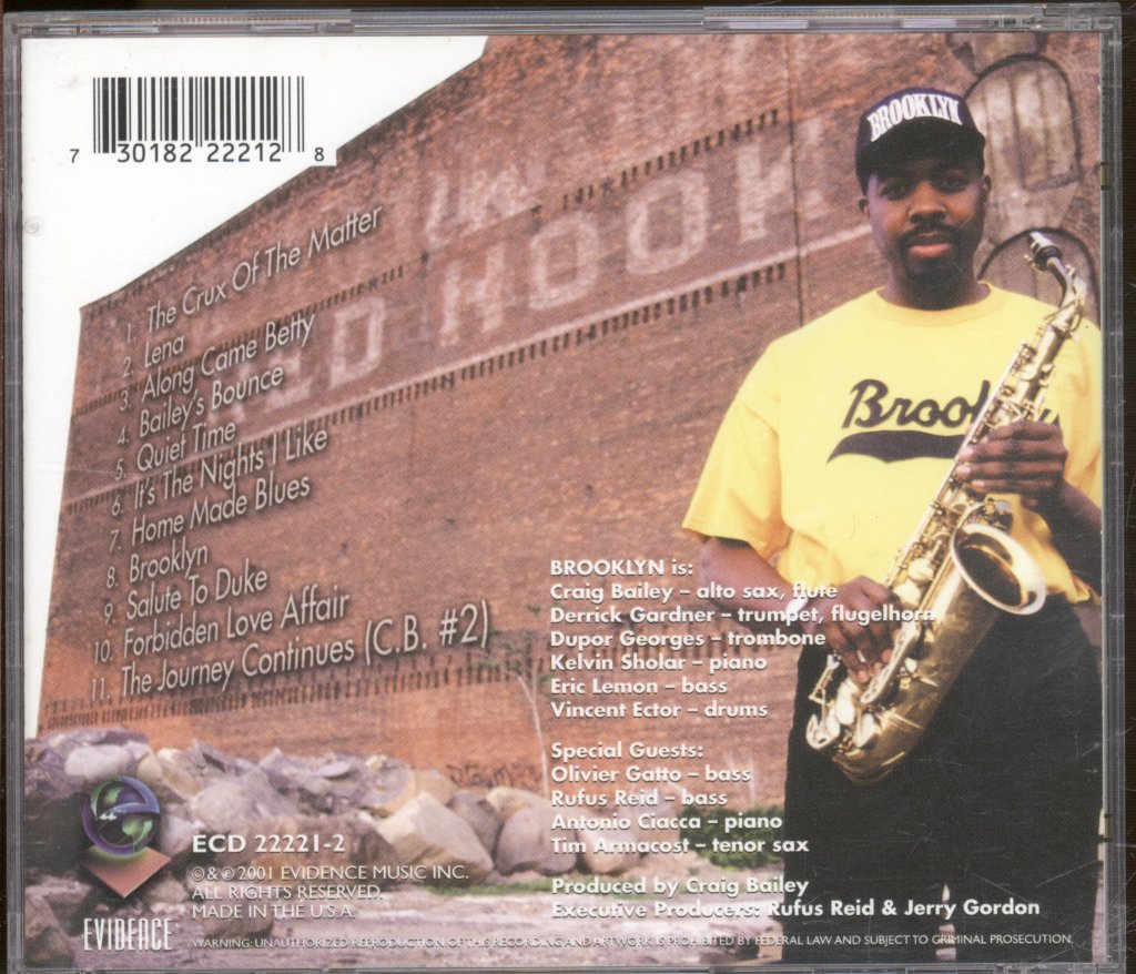 Craig Bailey - Brooklyn - Cd