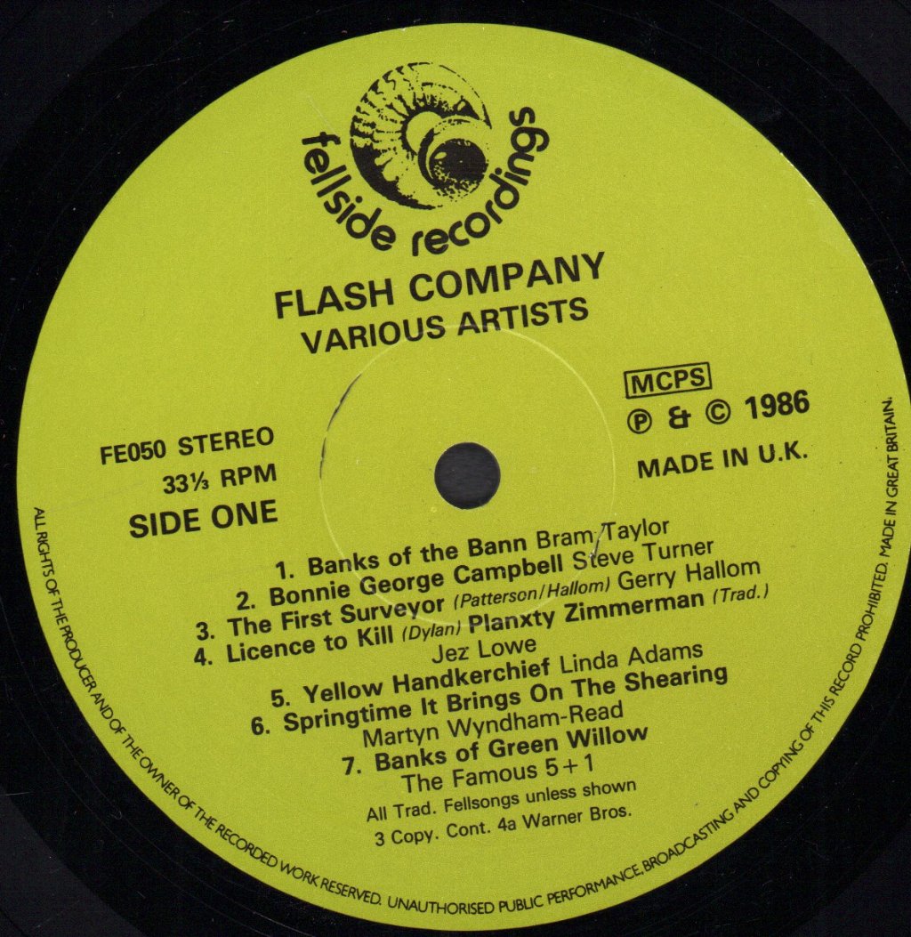 Flash Company - A Celebration Of The First Ten Years Of Fellside 76-86 - Lp