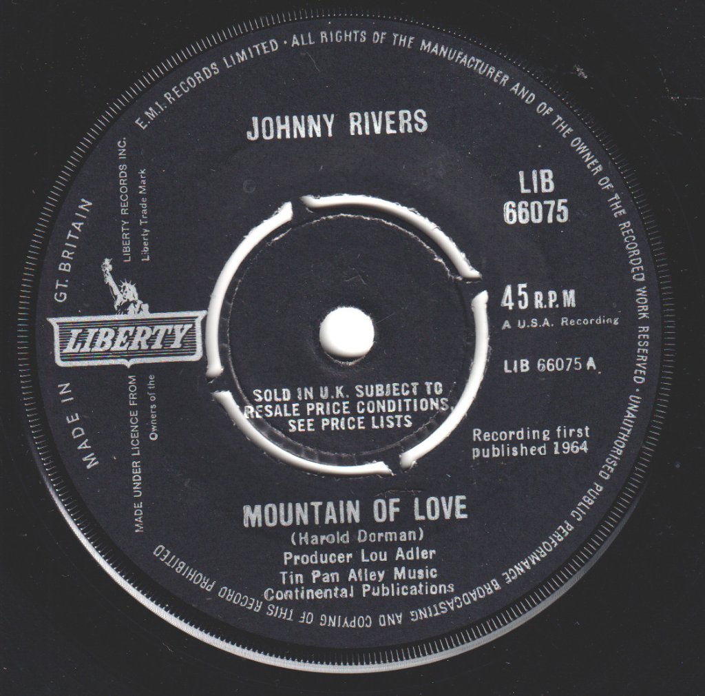 Johnny Rivers - Mountain Of Love - 7 Inch