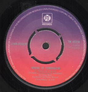 Lynn Rogers - Where Is Tomorrow - 7 Inch