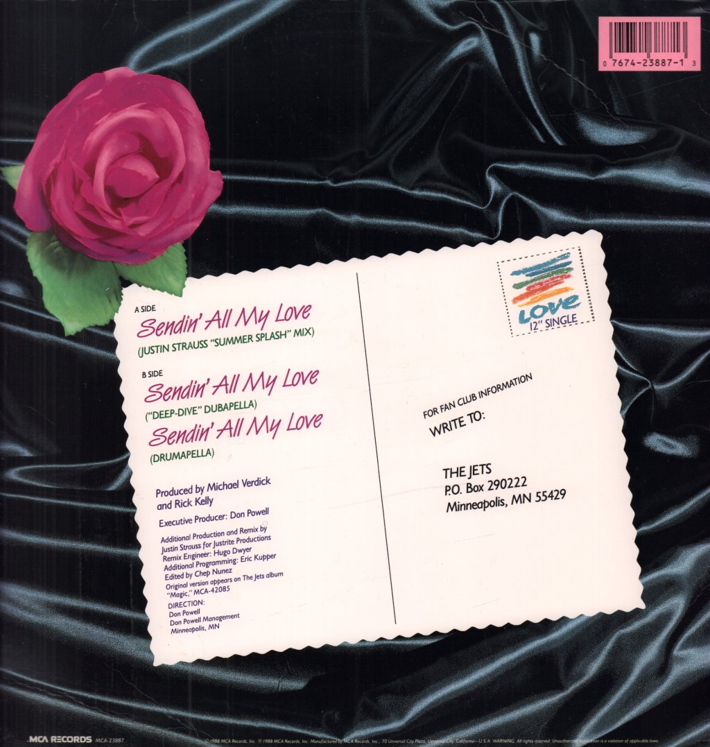 Jets (80'S Pop) - Sendin All My Love - 12 Inch