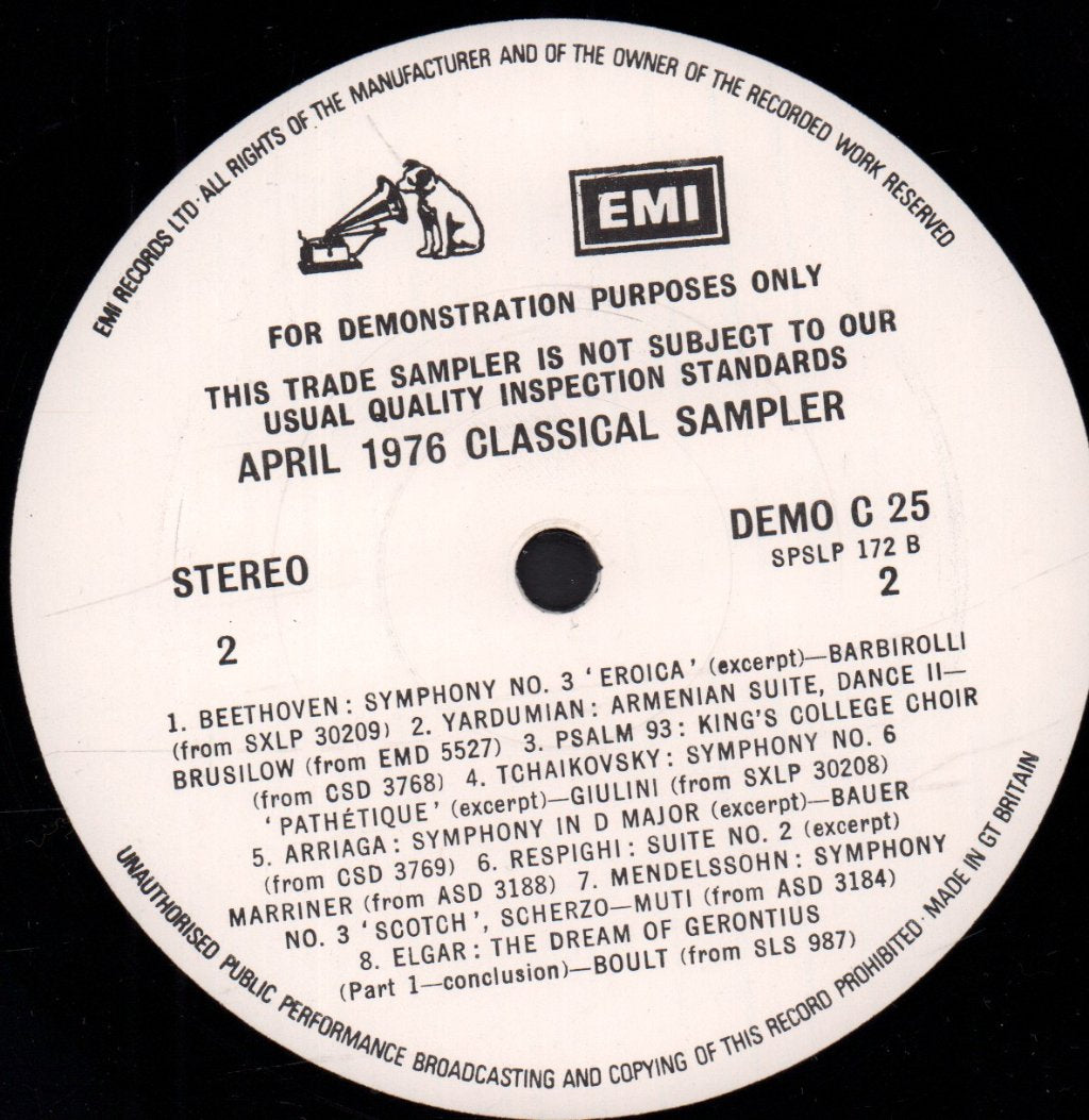 Various Artists - April 1976 Classical Sampler - Lp