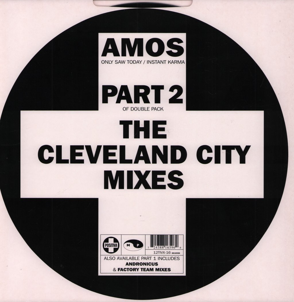 Amos - Only Saw Today / Instant Karma - 12 Inch