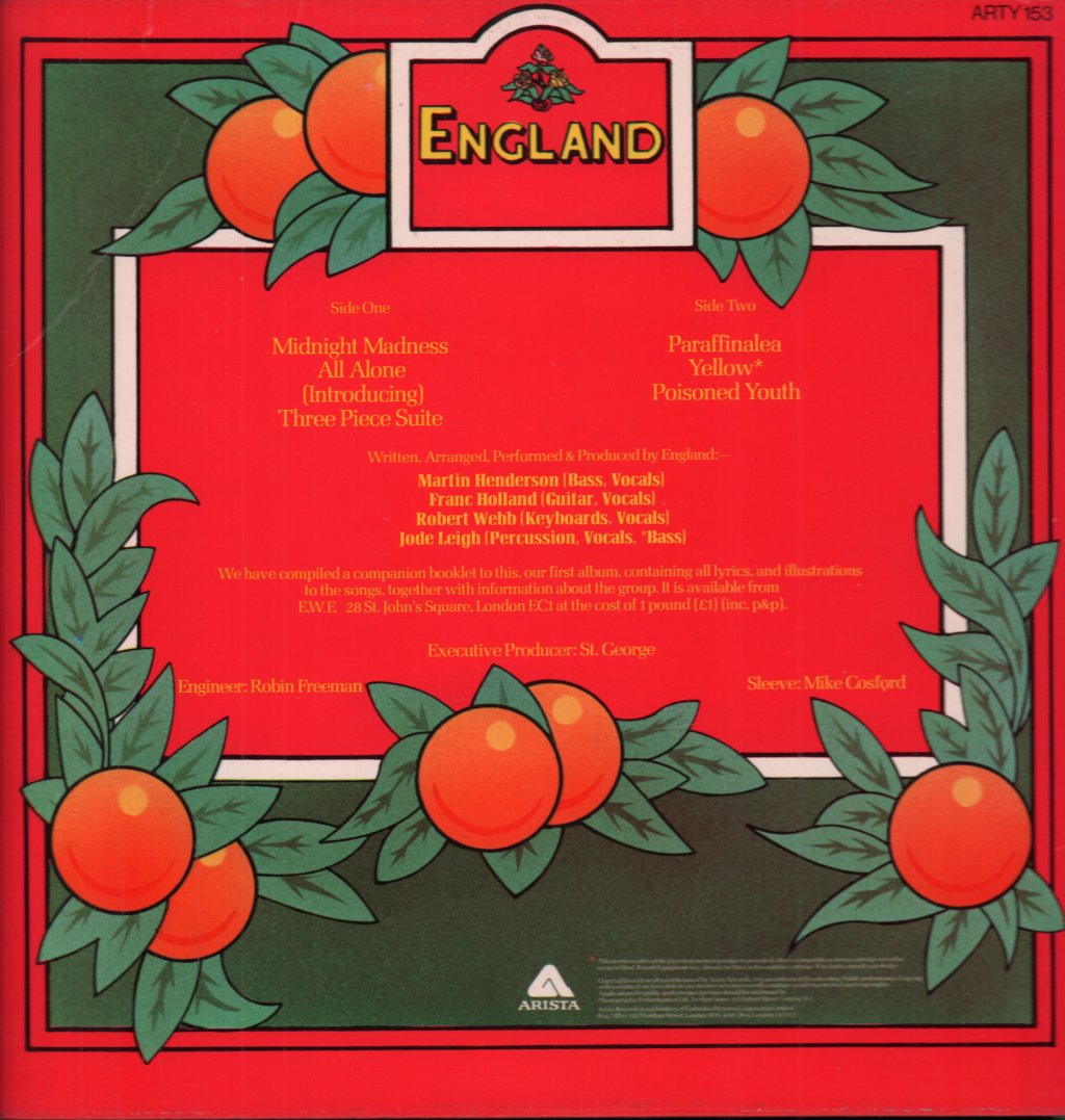 England (70'S Progressive Group) - Garden Shed - Lp