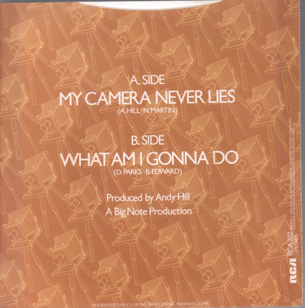 Bucks Fizz - My Camera Never Lies - 7 Inch