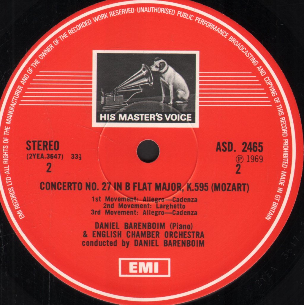 Daniel Barenboim / English Chamber Orchestra - Mozart Piano Concertos - Lp