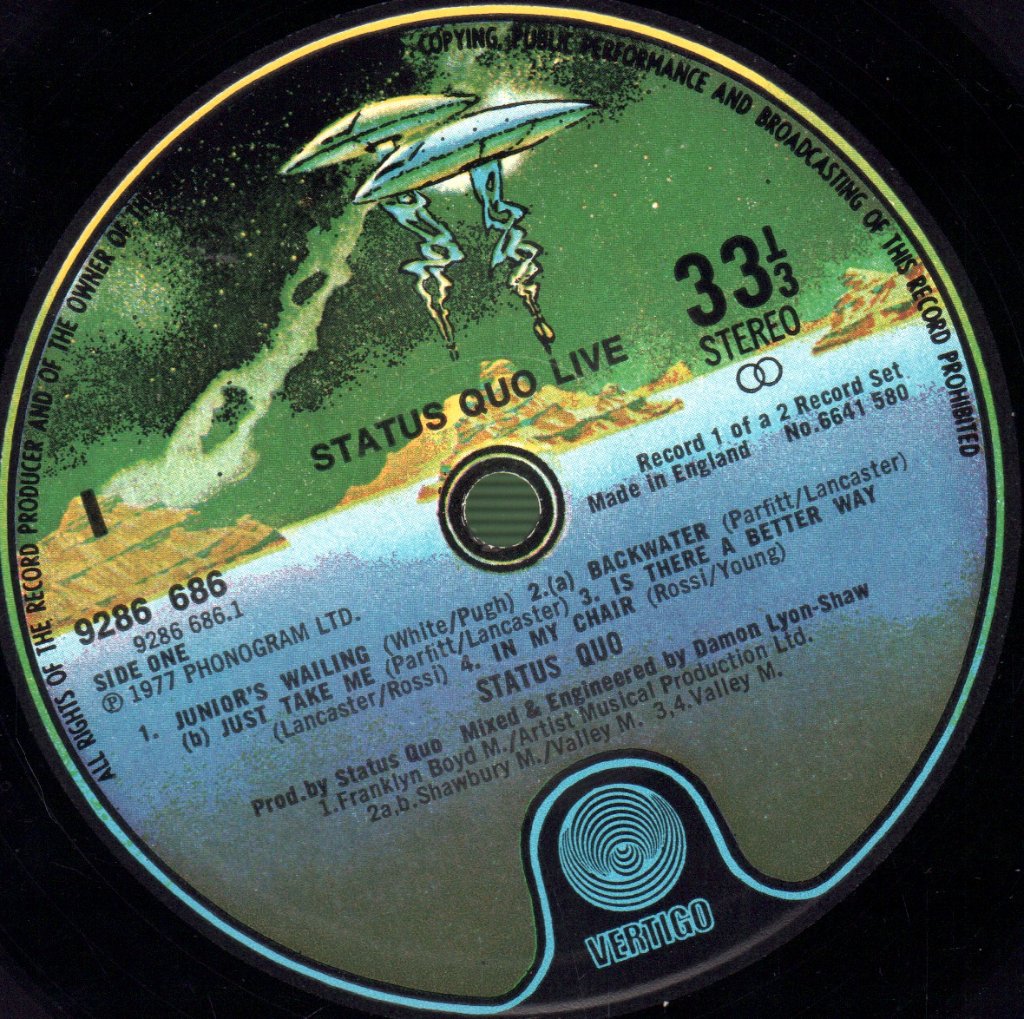 Status Quo - Live - Double Lp