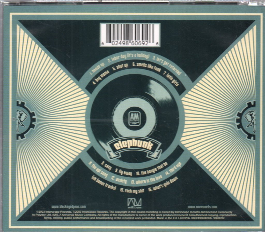 Black Eyed Peas - Elephunk - Cd