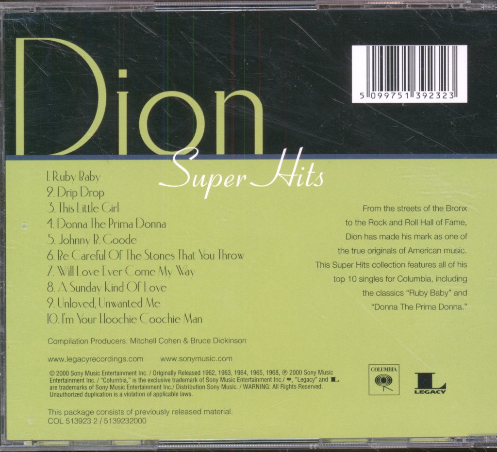 Dion - Super Hits - Cd