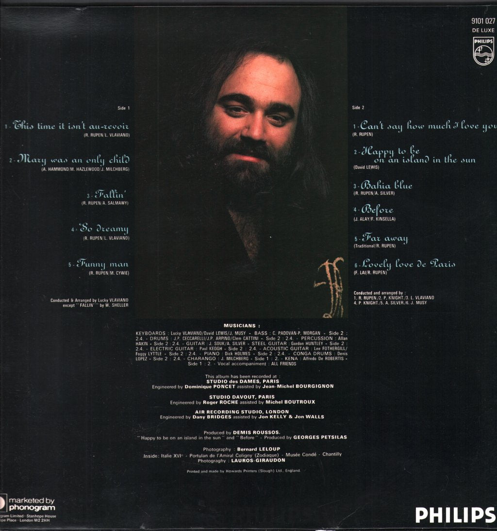 Demis Roussos - Happy To Be - Lp