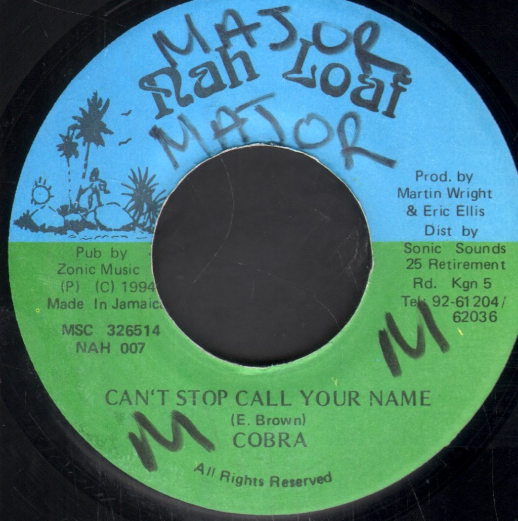 Mad Cobra - Can't Stop Call Your Name - 7 Inch