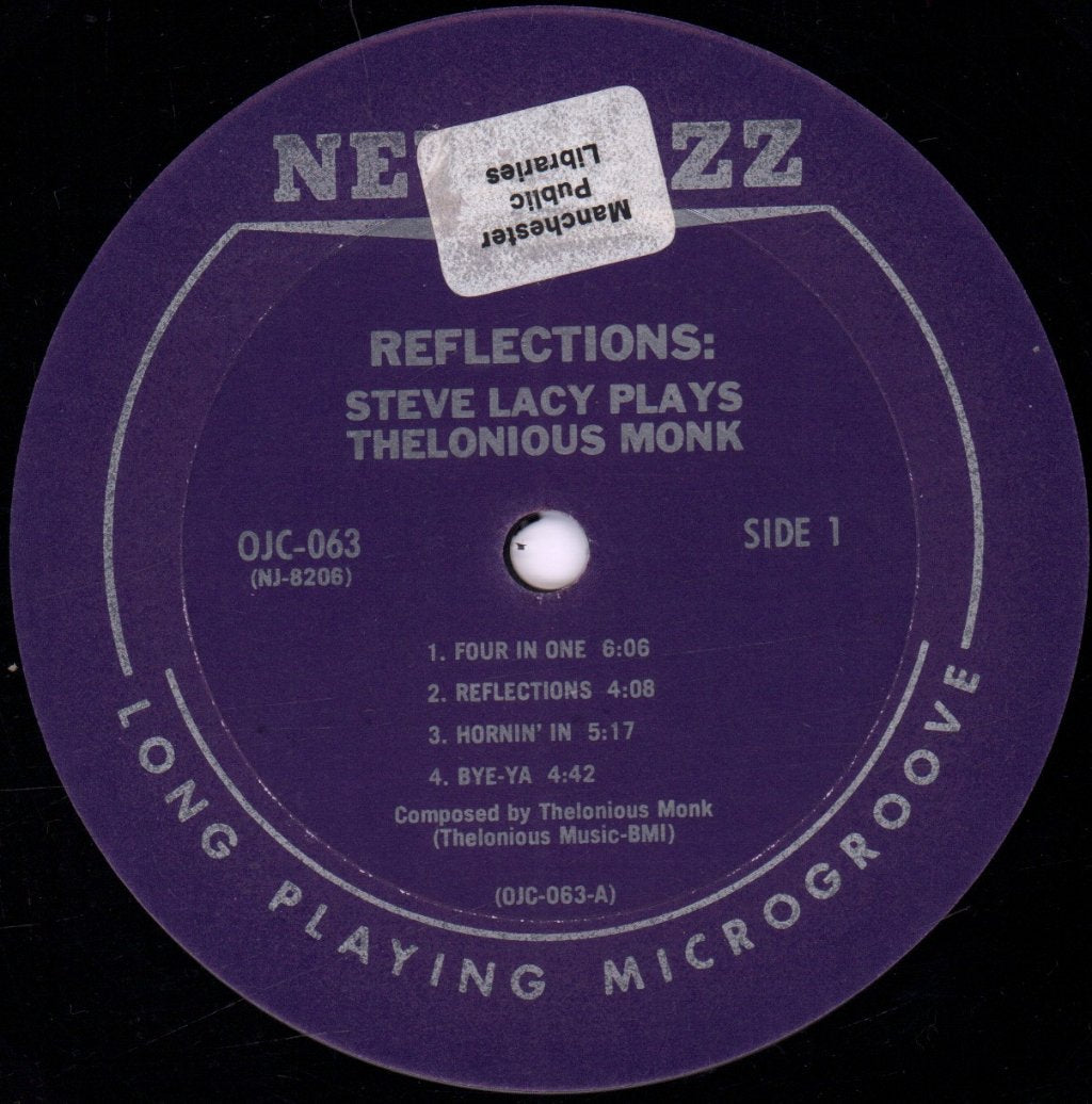 Steve Lacy - Reflections - plays thelonious monk - Lp