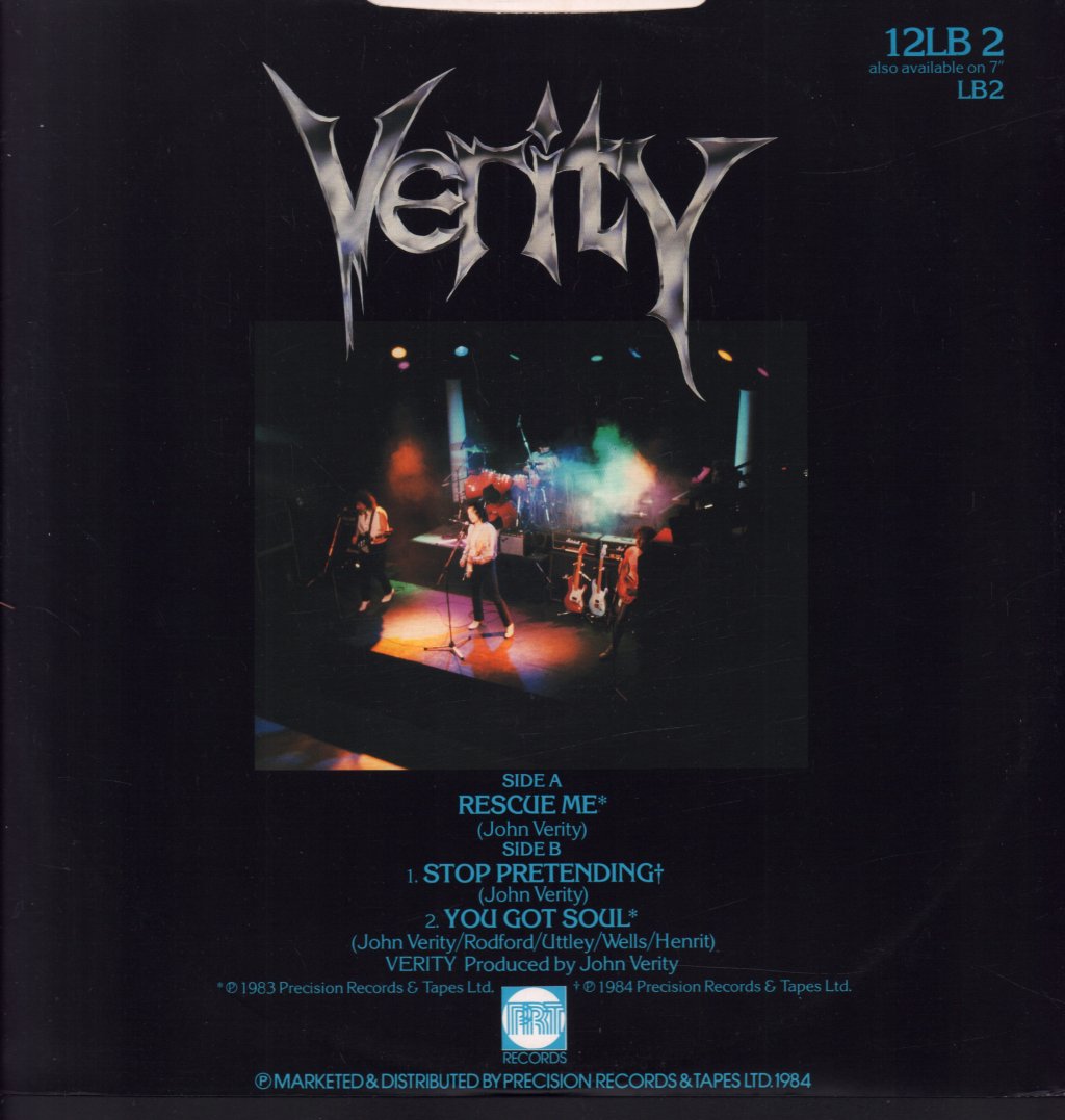 Verity (Rock/Metal Group) - Rescue Me - 12 Inch