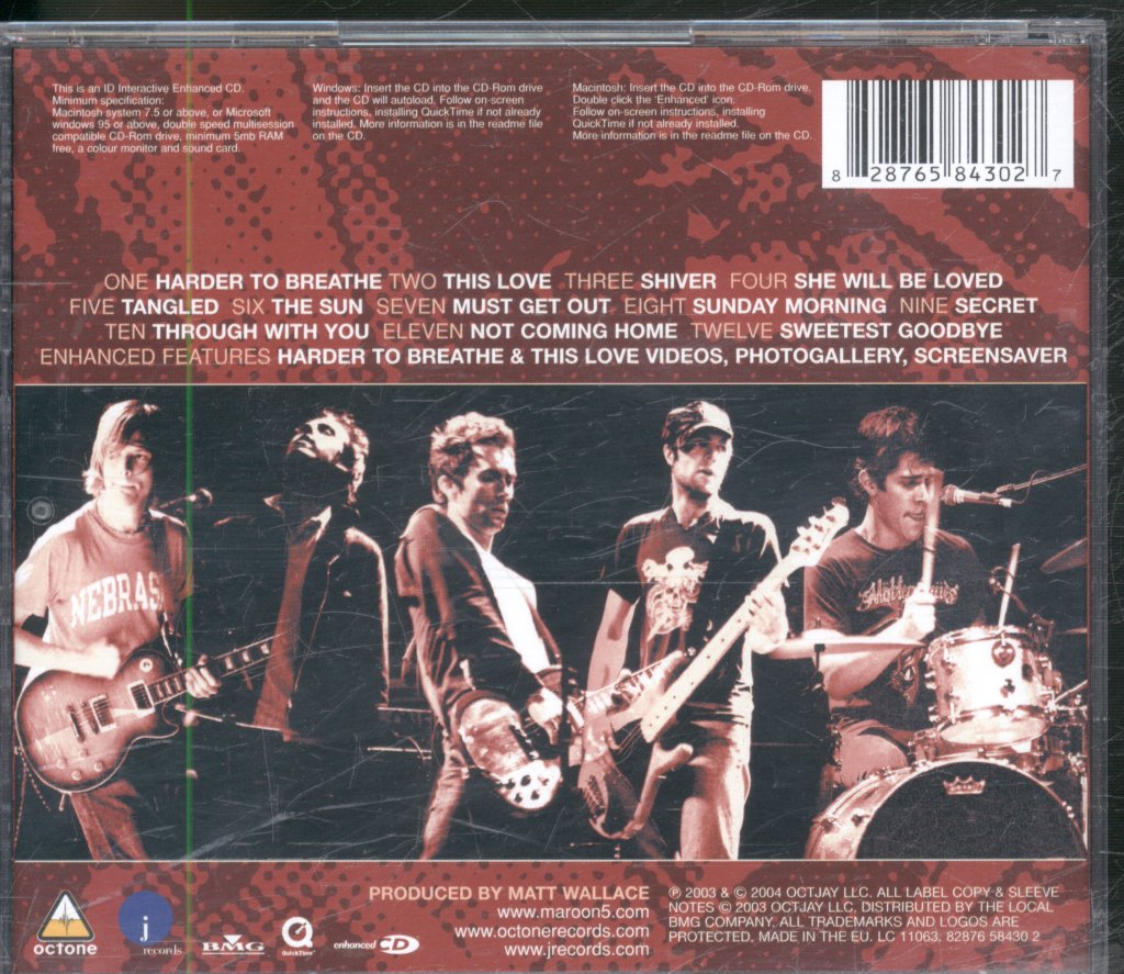 Maroon 5 - Songs About Jane - Cd