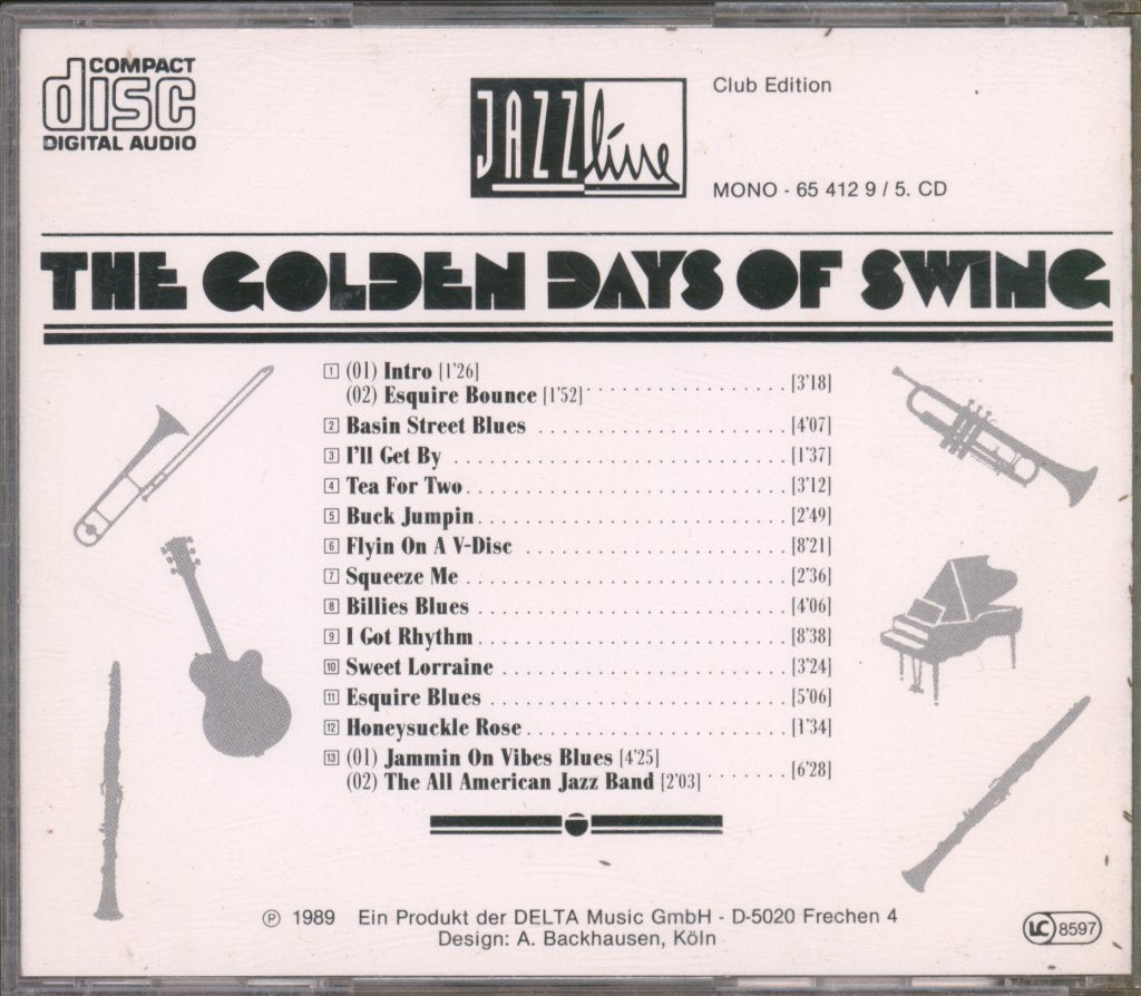 All American Jazz Band Conducted By Louis Armstrong - Golden Days Of Swing Vol. 5 - Cd