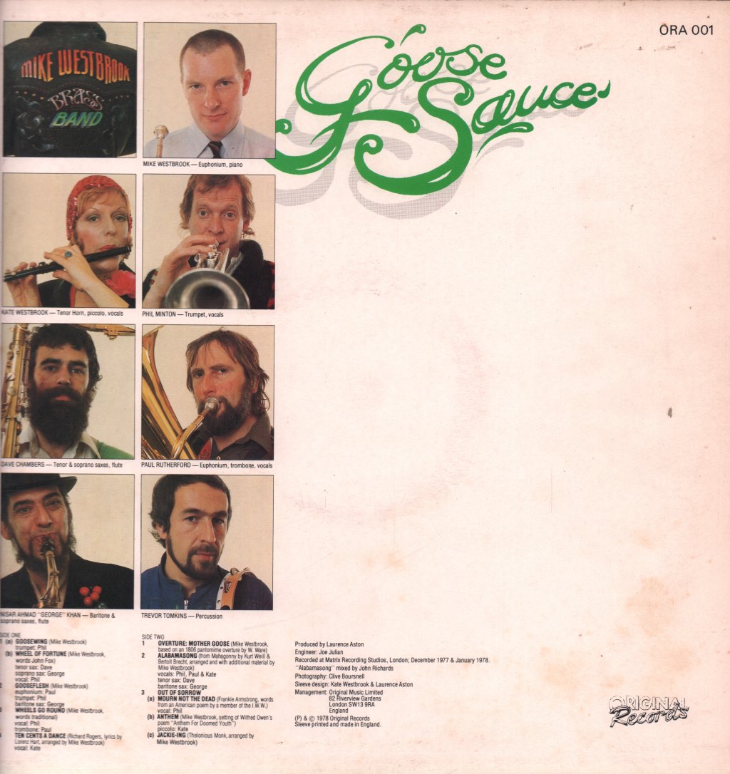 Mike Westbrook Brass Band - Goose Sauce - Lp