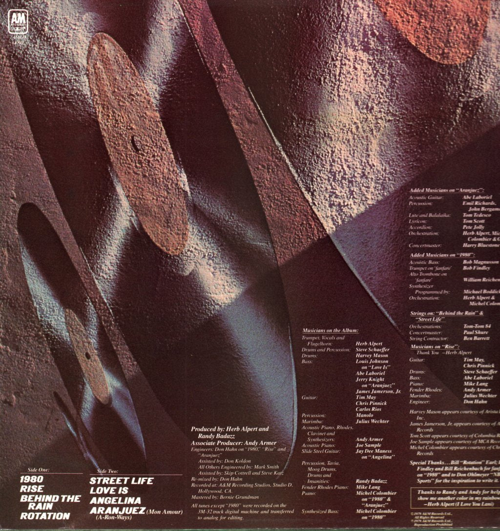Herb Alpert - Rise - Lp