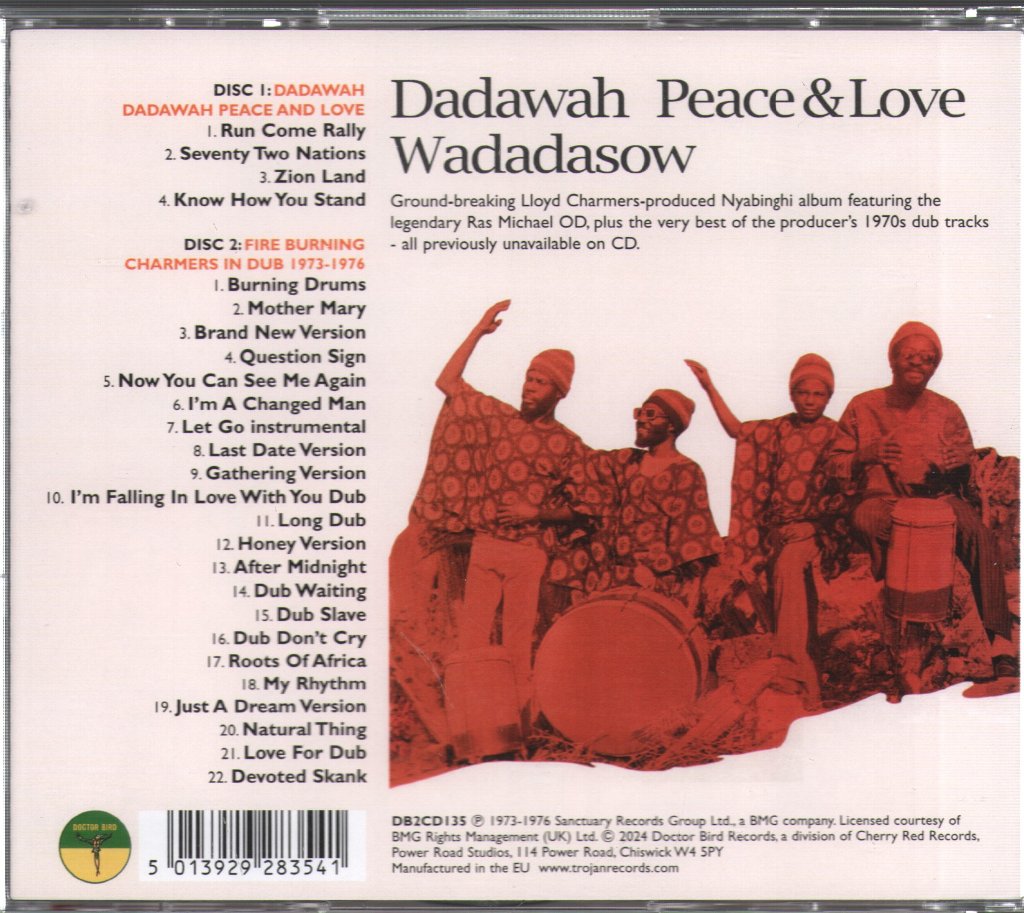 Dadawah - Peace And Love  (Wadadasow) - Cd