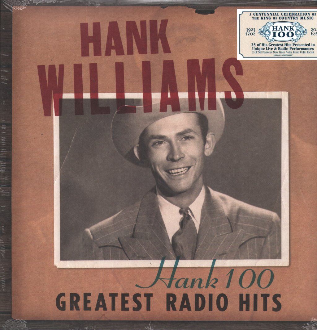 Hank Williams - Hank 100: Greatest Radio Hits - Double Lp