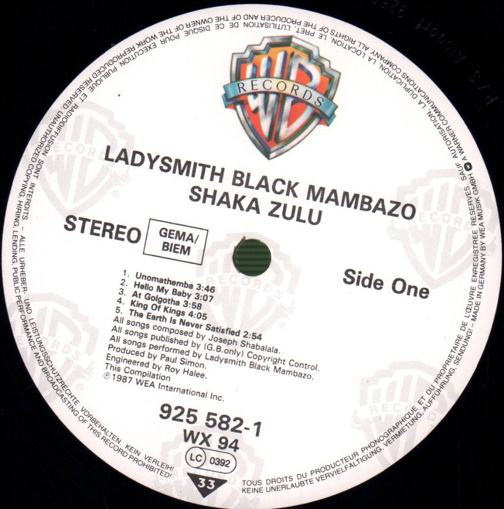 Ladysmith Black Mambazo - Shaka Zulu - Lp