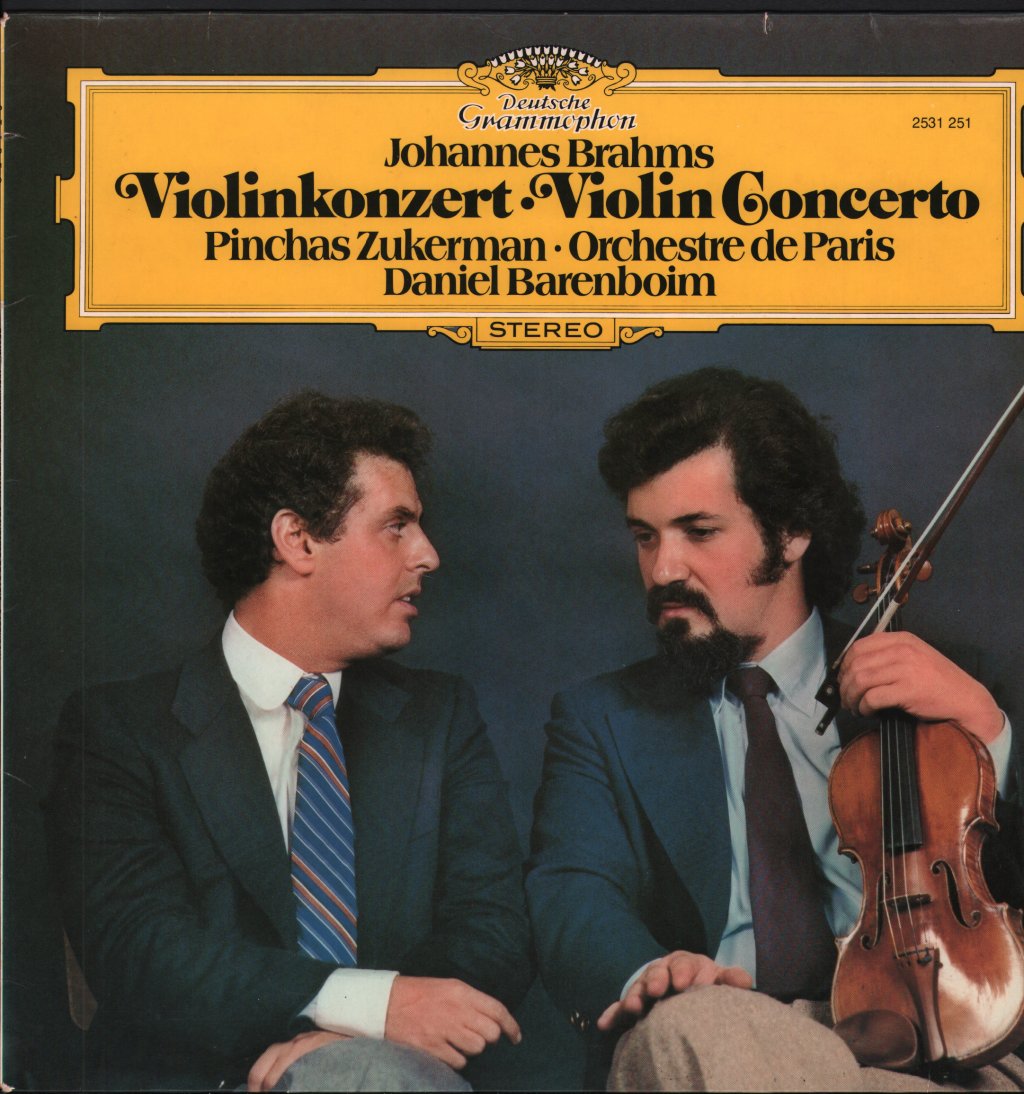 Pinchas Zukerman / Daniel Barenboim / Orchestre De Paris - Johannes Brahms - Violinkonzert - Violin Concerto - Lp