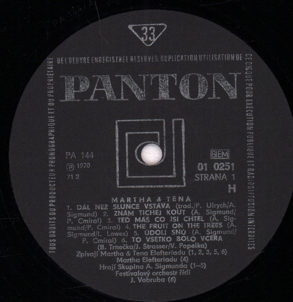 martha & tena - Dal Nez Slunce Vstava - Lp