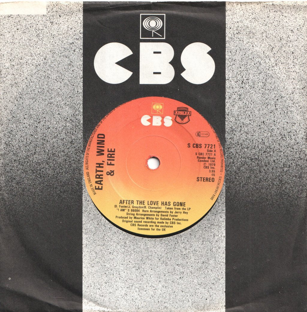 Earth Wind And Fire - After The Love Has Gone - 7 Inch