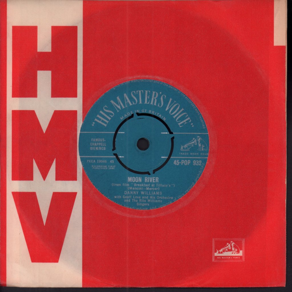 Danny Williams - Moon River - 7 Inch