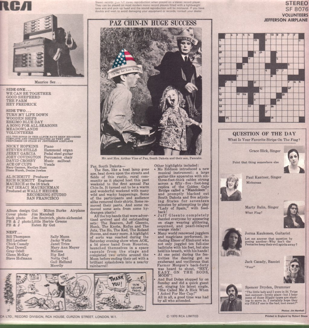 Jefferson Airplane - Volunteers - Lp