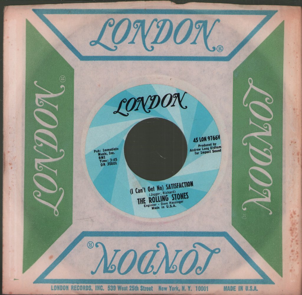 Rolling Stones - (I Can't Get No) Satisfaction - 7 Inch