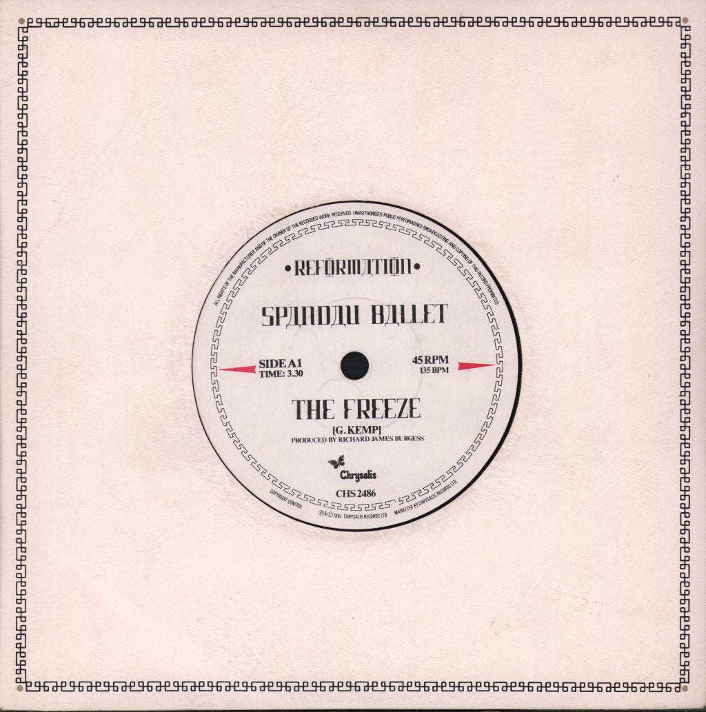 Spandau Ballet - Freeze - 7 Inch