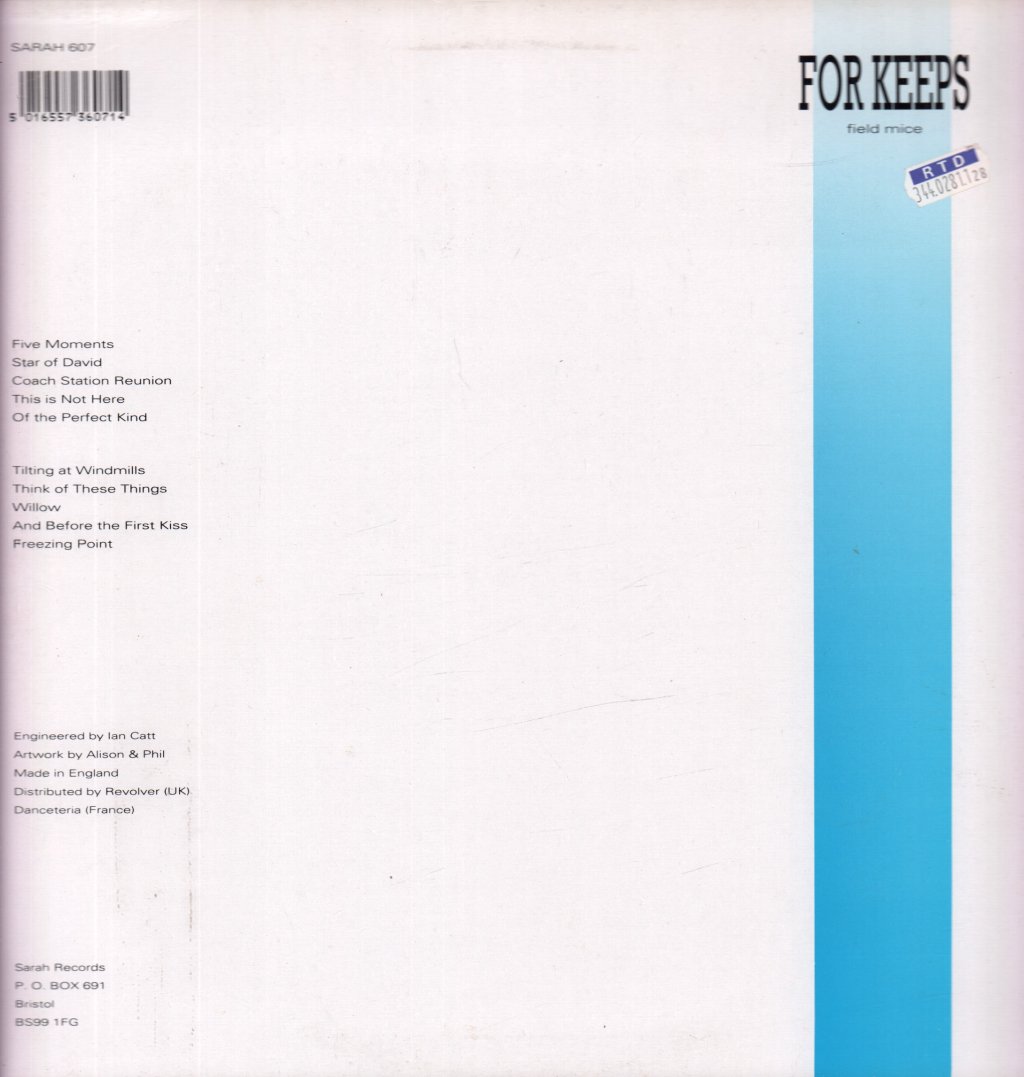 Field Mice - For Keeps - Lp