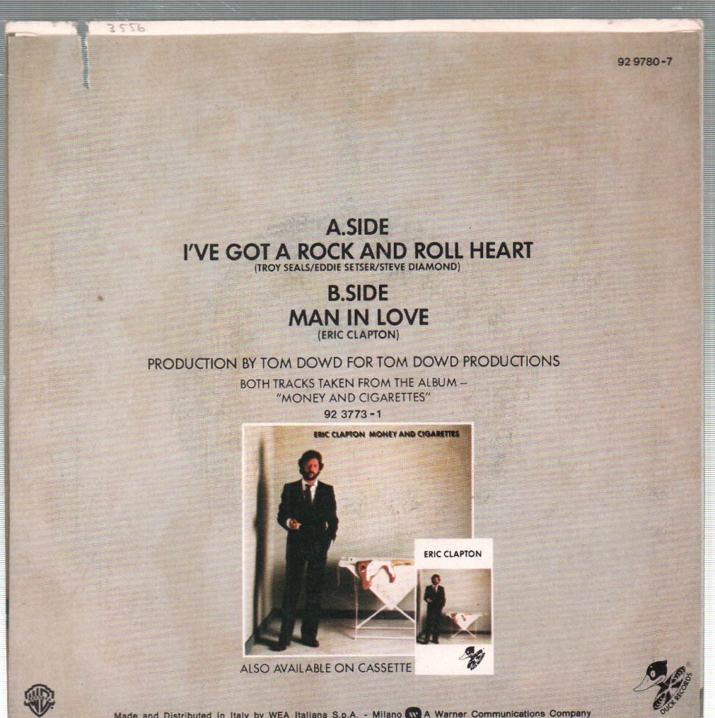 Eric Clapton - I've Got A Rock And Roll Heart - 7 Inch