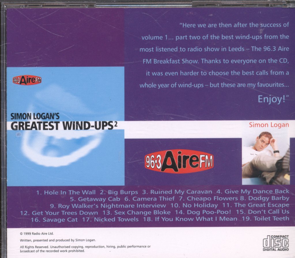 Simon Logan - Simon Logan's Greatest Wind-Ups - Cd