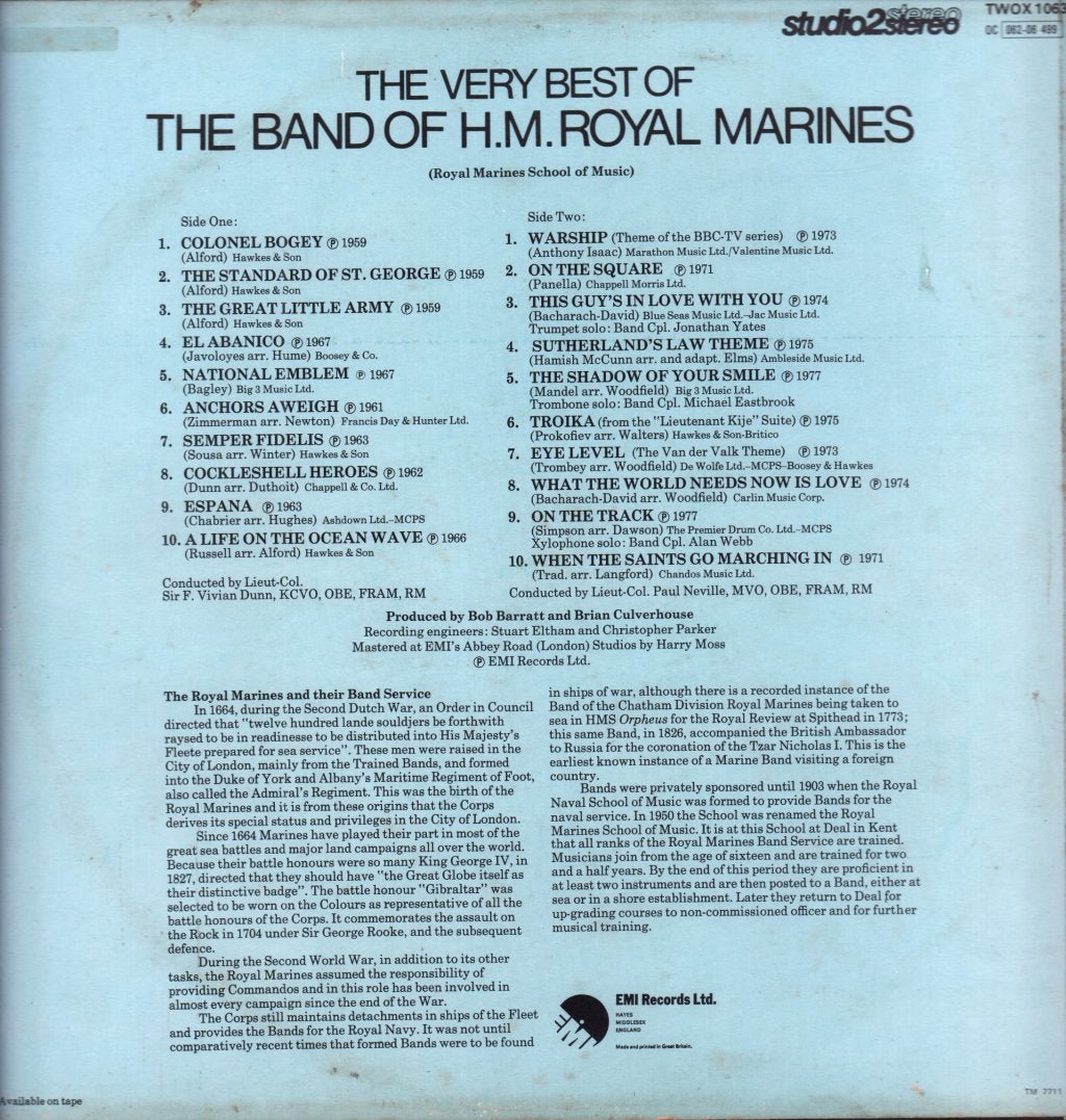 Band Of HM Royal Marines - Very Best Of - Lp