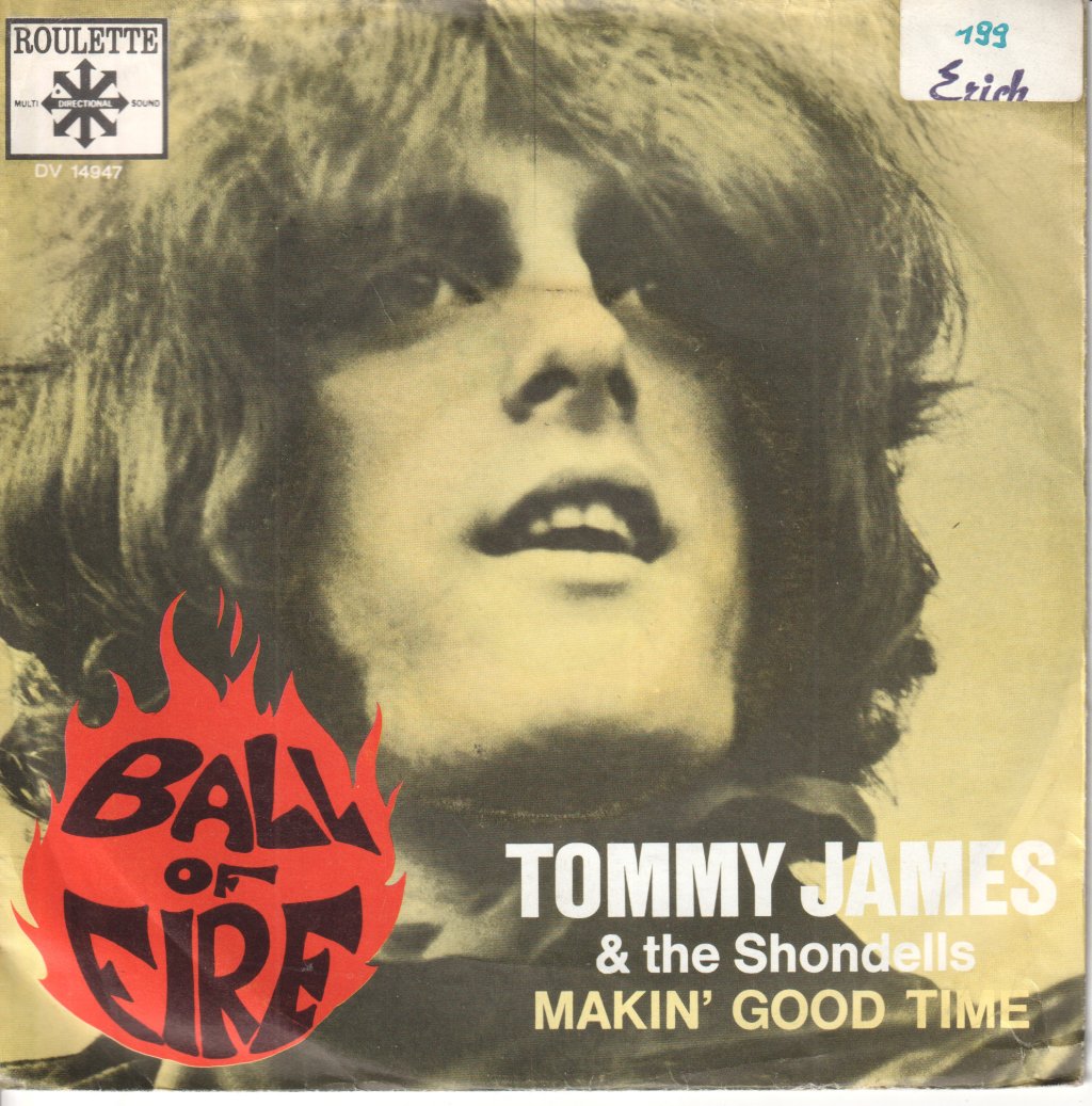Tommy James & The Shondells - Ball Of Fire - 7 Inch