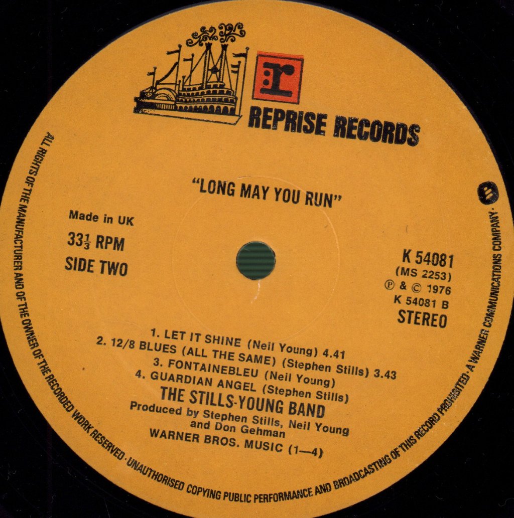 Stills Young Band - Long May You Run - Lp