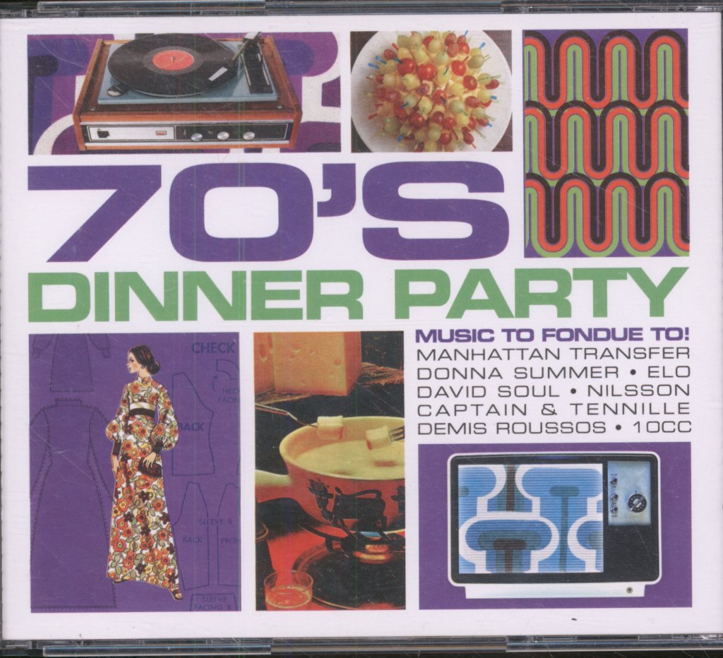 Various Artists - 70's Dinner Party - Triple Cd