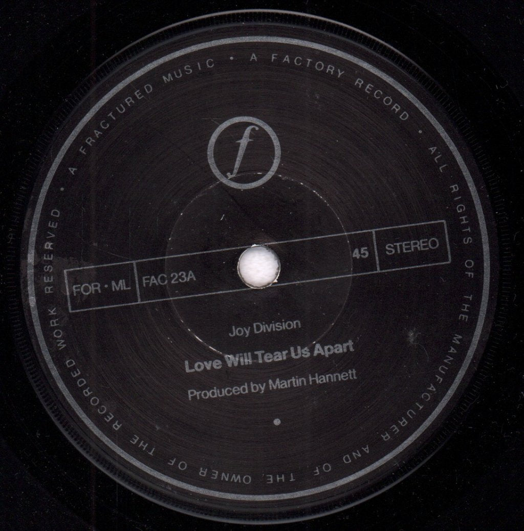 Joy Division - Love Will Tear Us Apart - 7 Inch