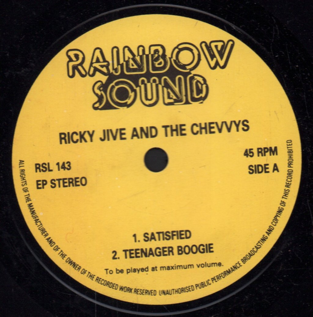 Ricky Jive And The Chevvys - Satisfied - 7 Inch