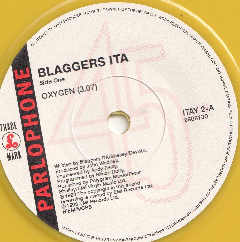 Blaggers Ita - Oxygen - 7 Inch