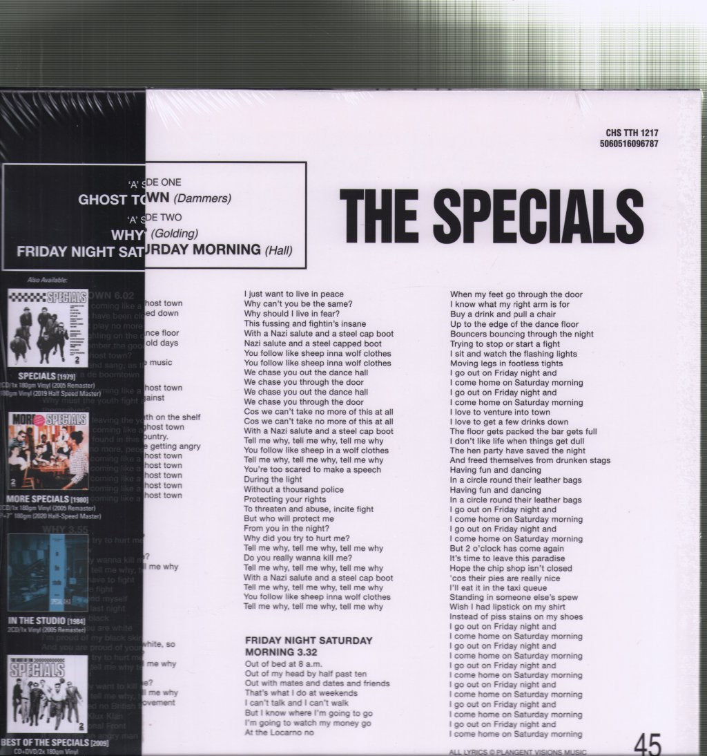 Specials - Ghost Town / Why? / Friday Night, Saturday Morning - 12 Inch