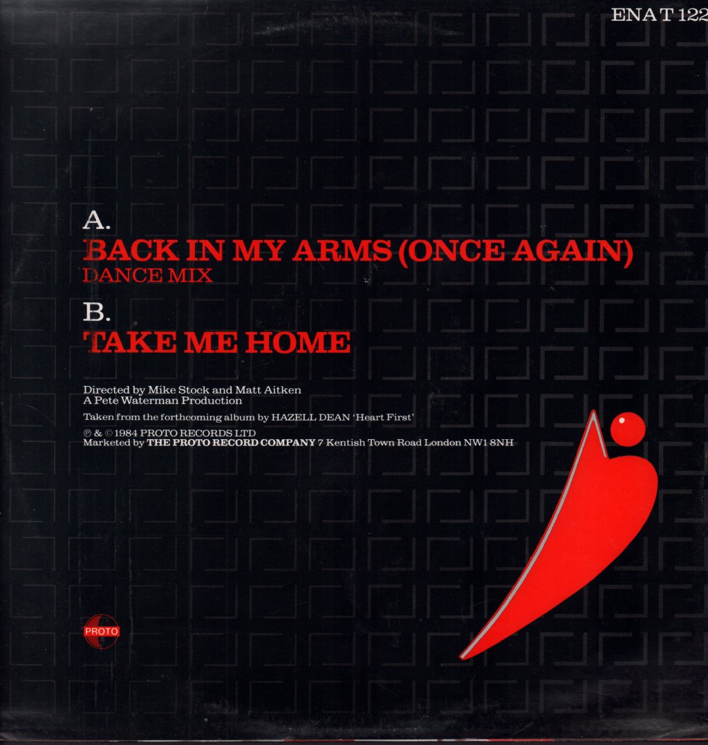 Hazell Dean - Back In My Arms - 12 Inch